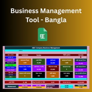 Business Management Tool in Google Sheet