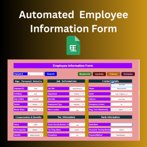 Automated  Employee Information Form (by Google Script )